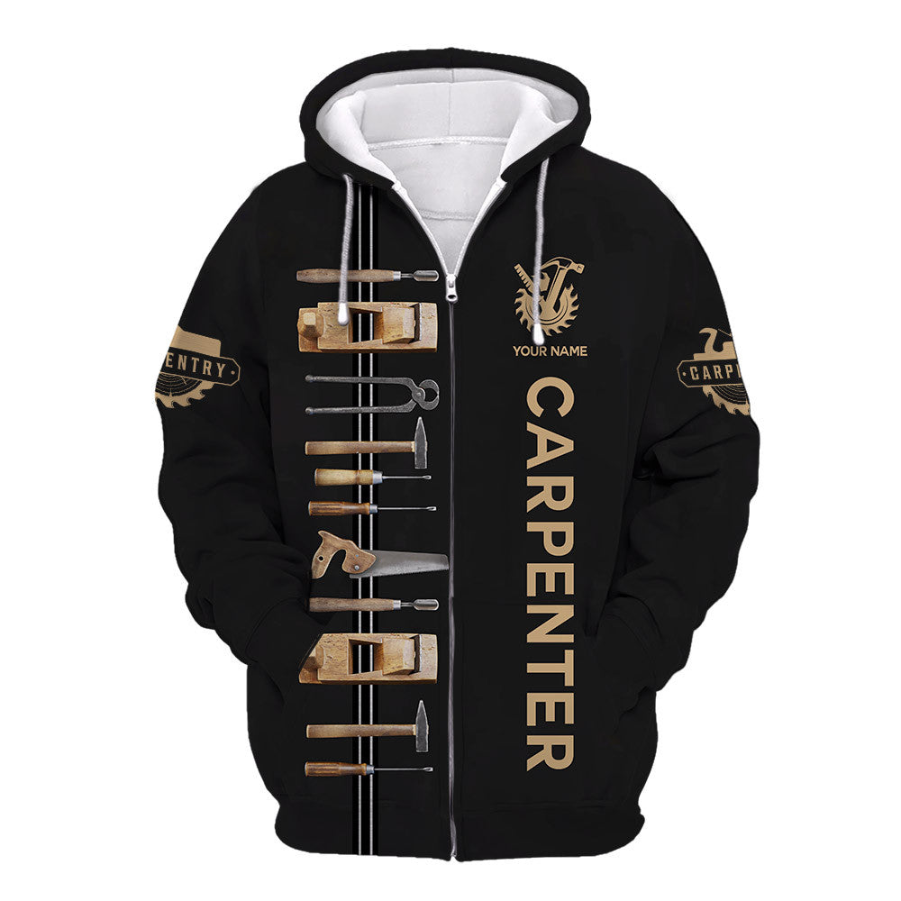 Carpenter Tshirt Carpenter 3D All Over Printed Custom Name Carpenter 3D Shirts