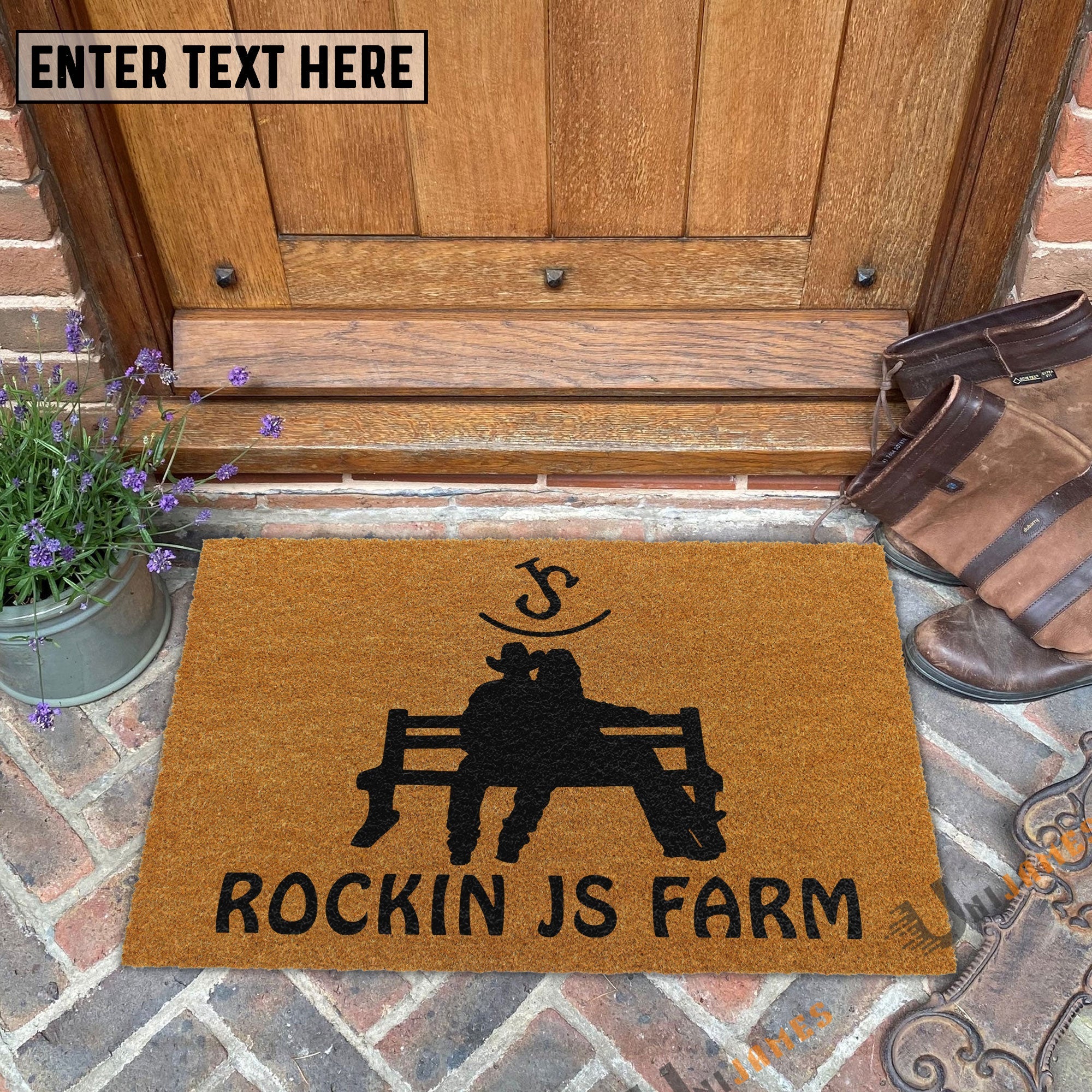 Custom Coir Doormat For Lenora Calzavara