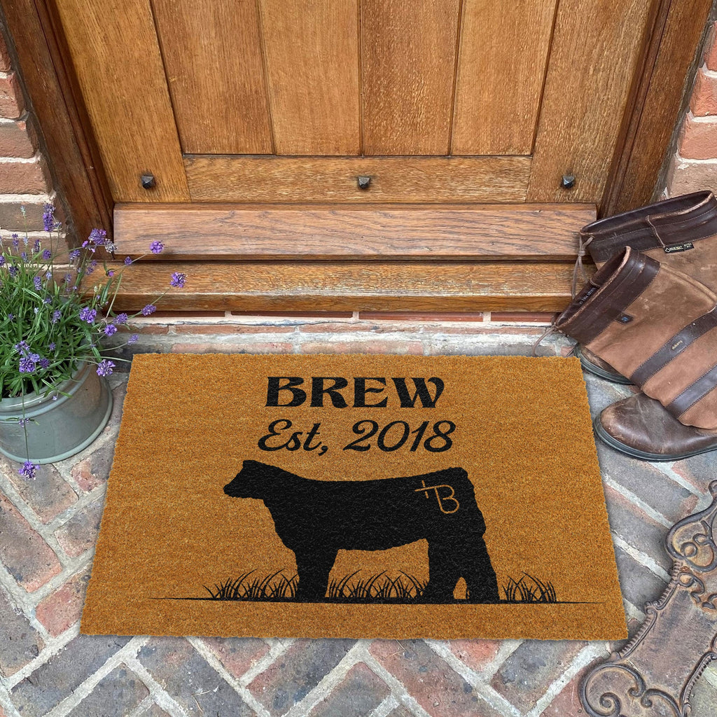 Custom Coir Doormat For Cole Brew
