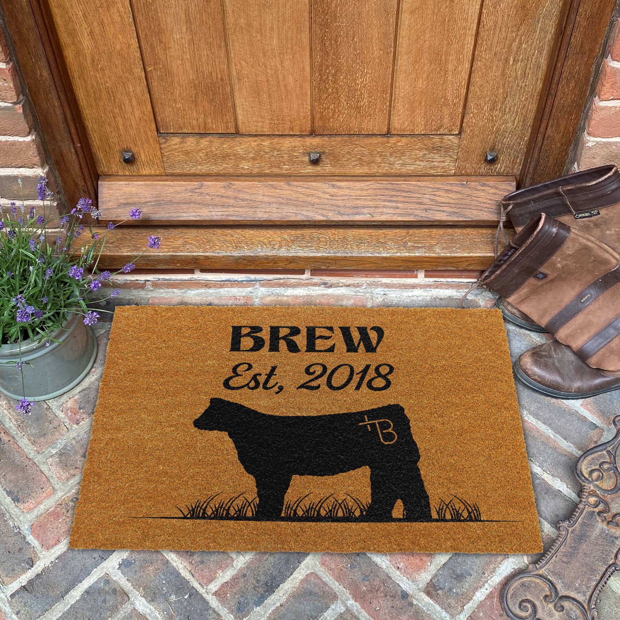 Custom Coir Doormat For Cole Brew