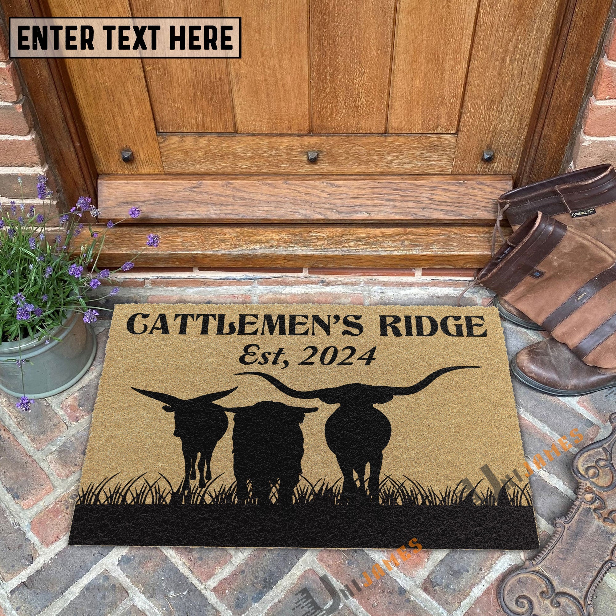 Cattlemen’s Ridge Custom Coir Doormat
