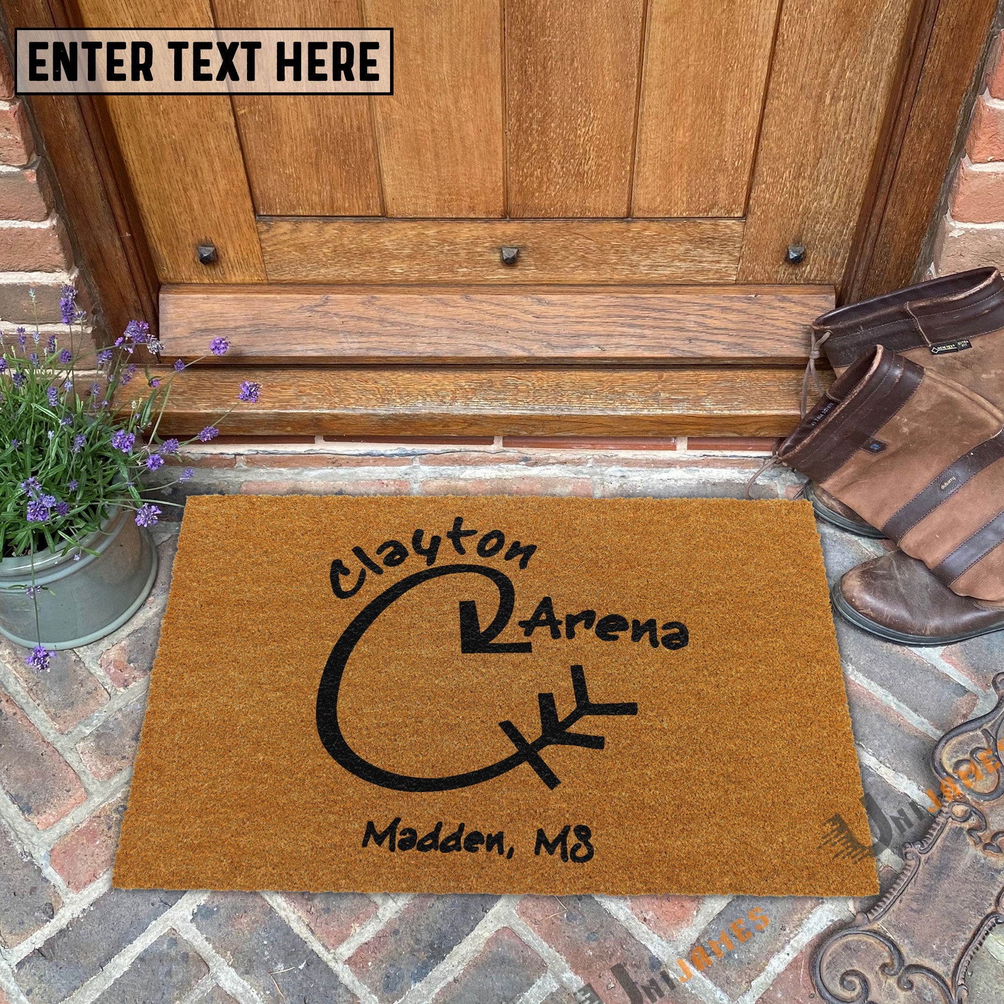 Custom Coir Doormat For Van Clayton