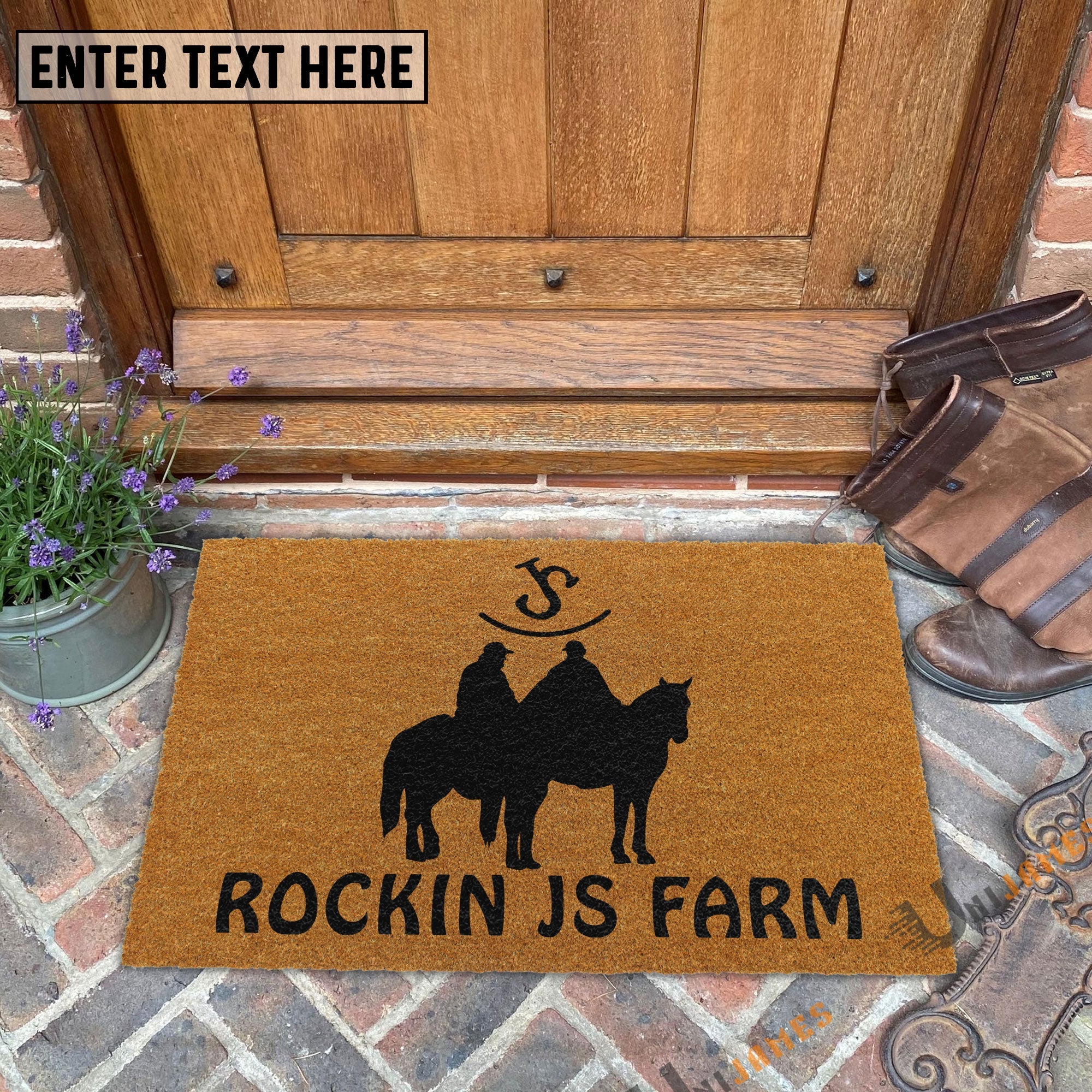 Custom Coir Doormat For Lenora Calzavara