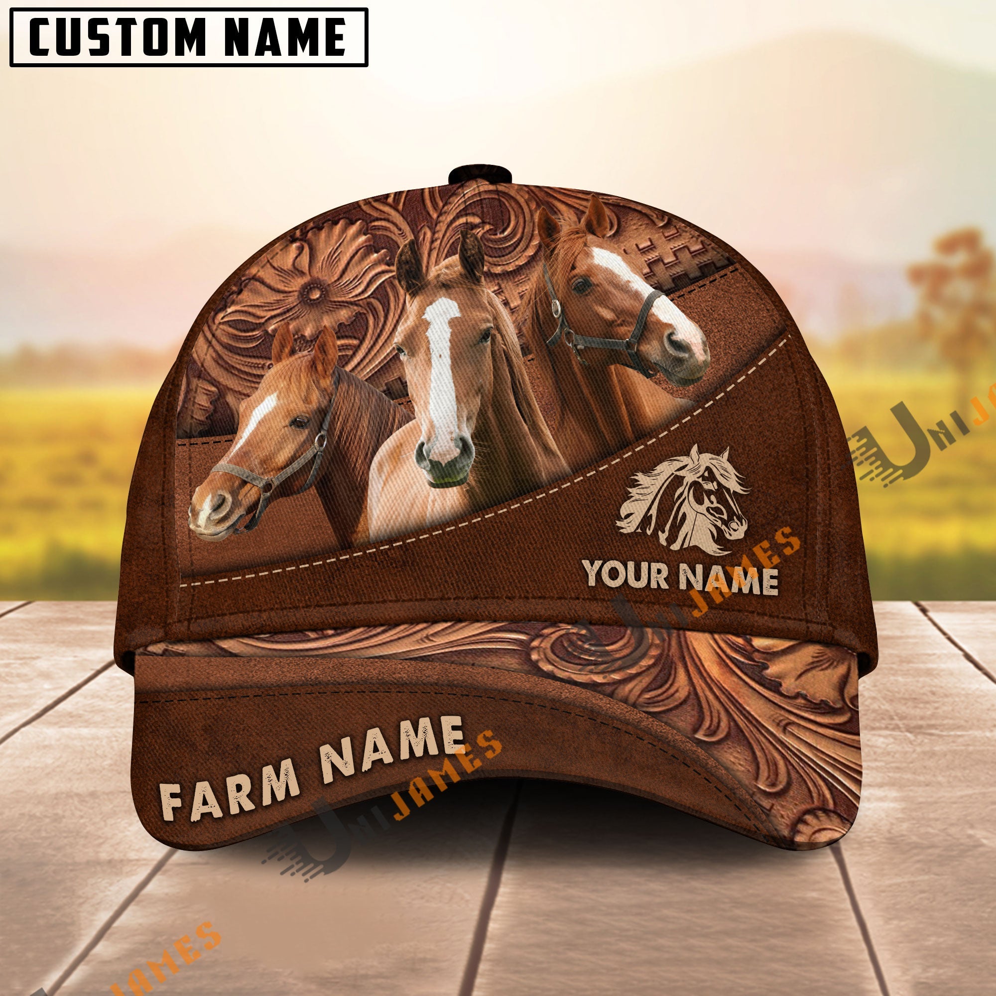 Horse Farming Life Customized Name And Farm Name 3D Classic Cap