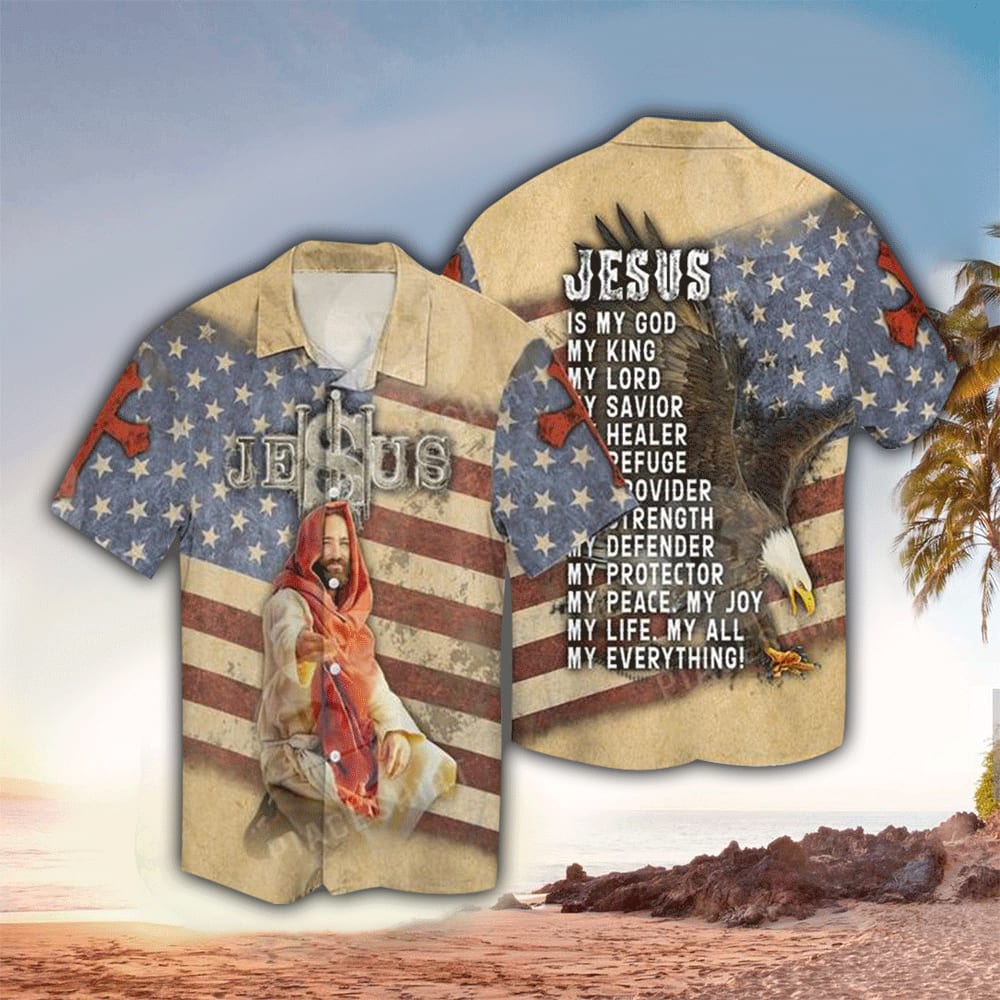 Jesus Is My Everything Hawaiian Shirt - Christian Hawaiian Shirts For Men & Women