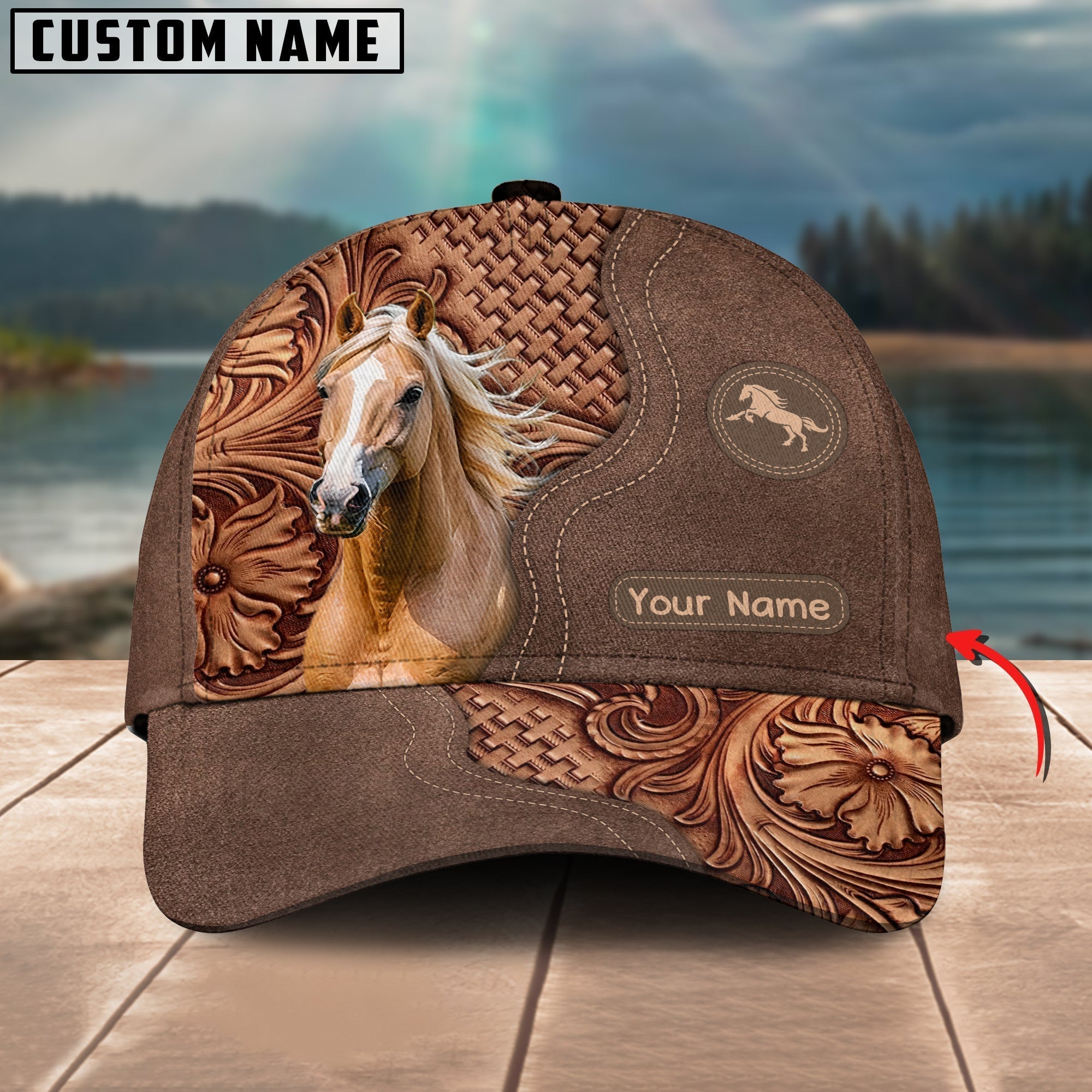 Palomino Horse Custom Name Classic Cap