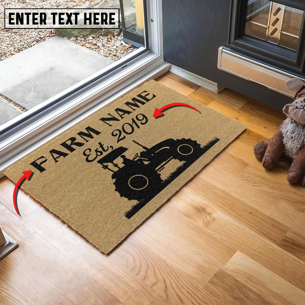 Tractor Custom Farm Name Custom Year Coir Doormat