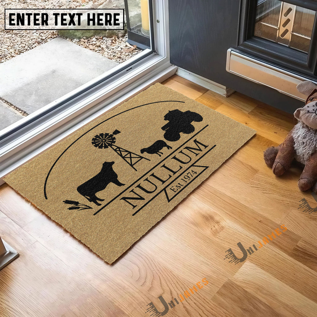 Custom Nullum Logo Coir Doormat