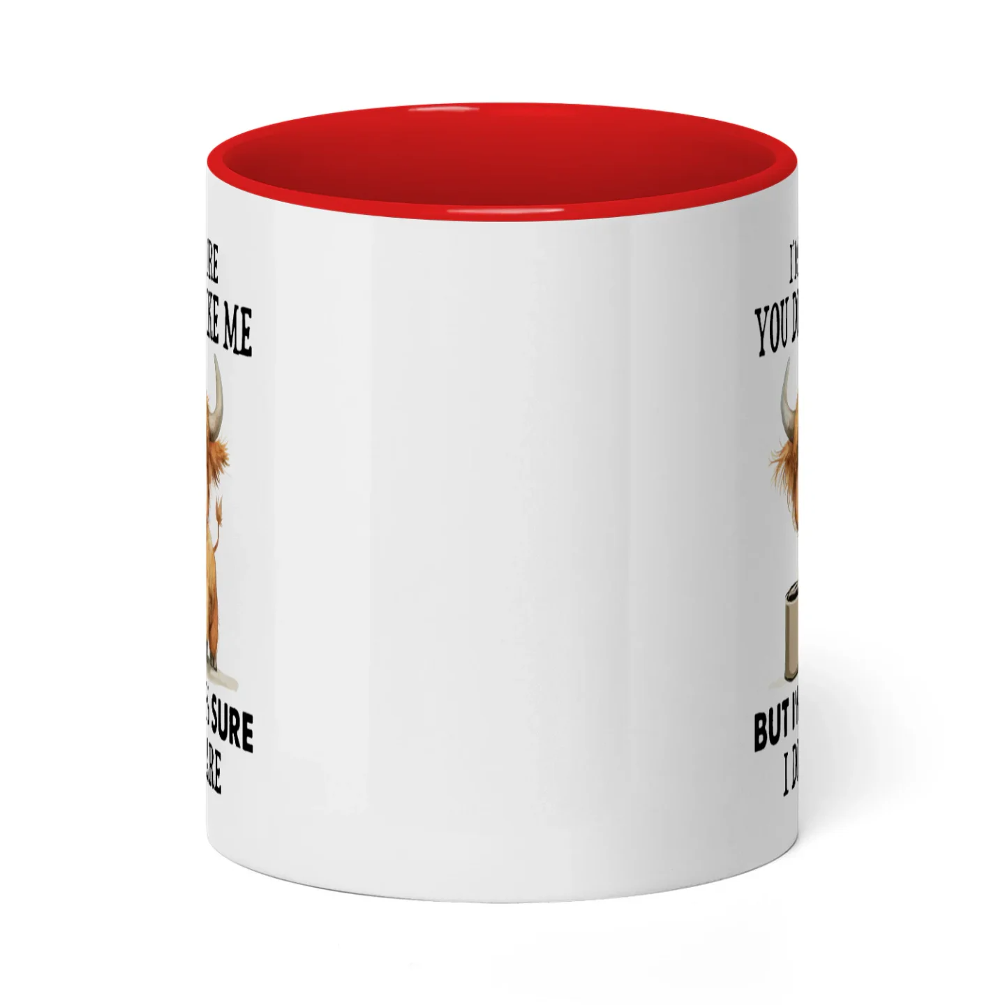 I'm 97% Sure You Don't Like Me Cow Two Tone Mug
