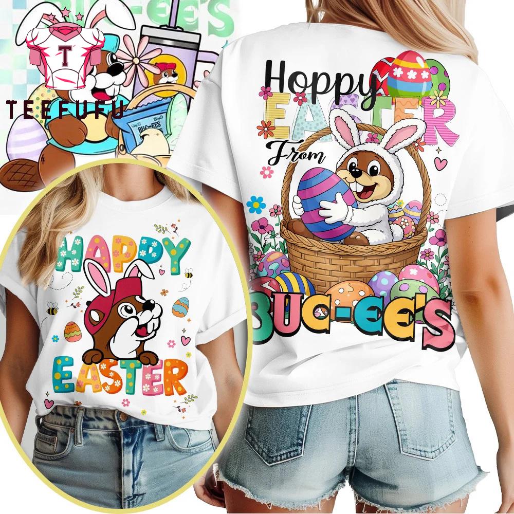 Buc-ee's Happy Easter 2026 White T Shirt