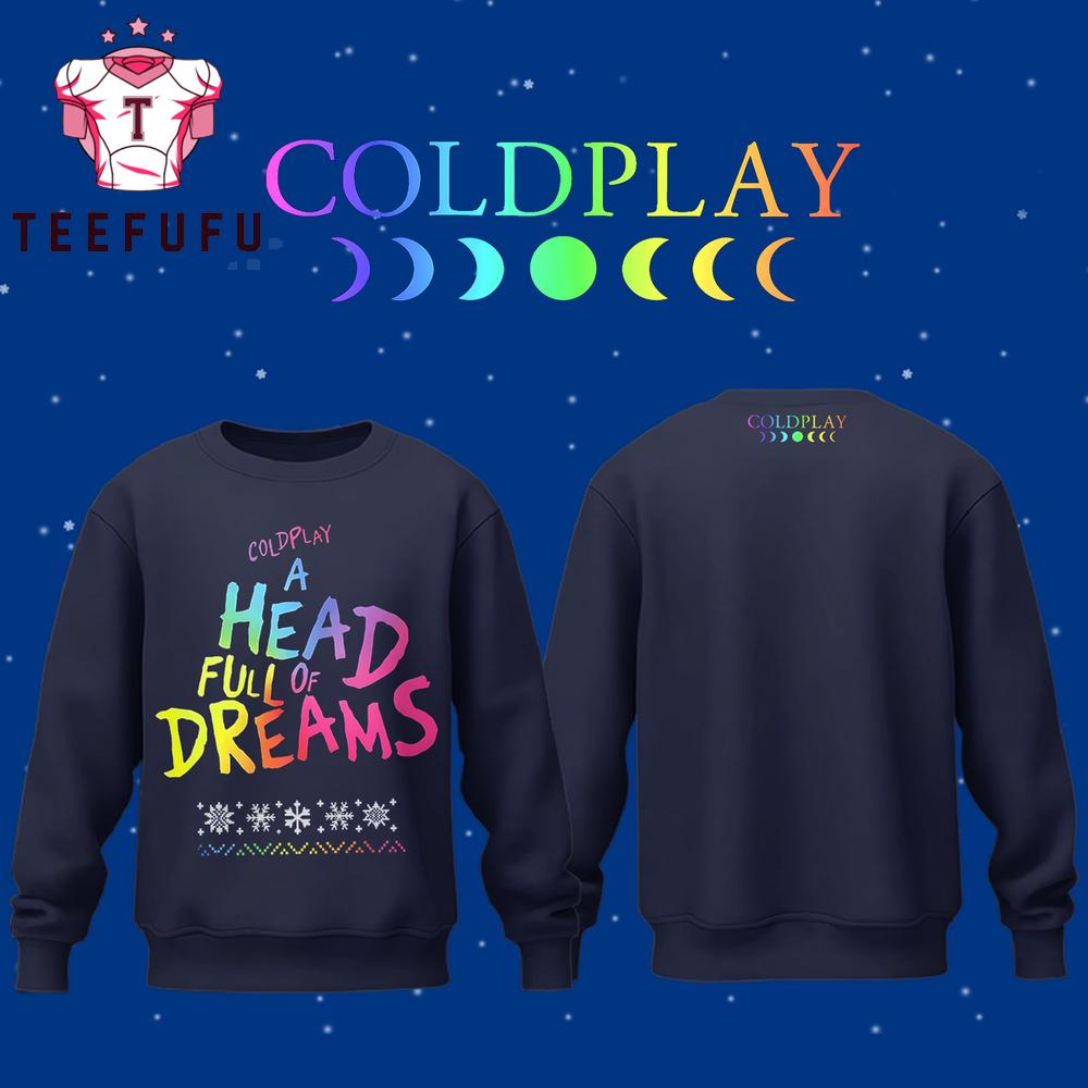 Coldplay A Head Full Of Dream 2025 Limited Edition Sweashirt
