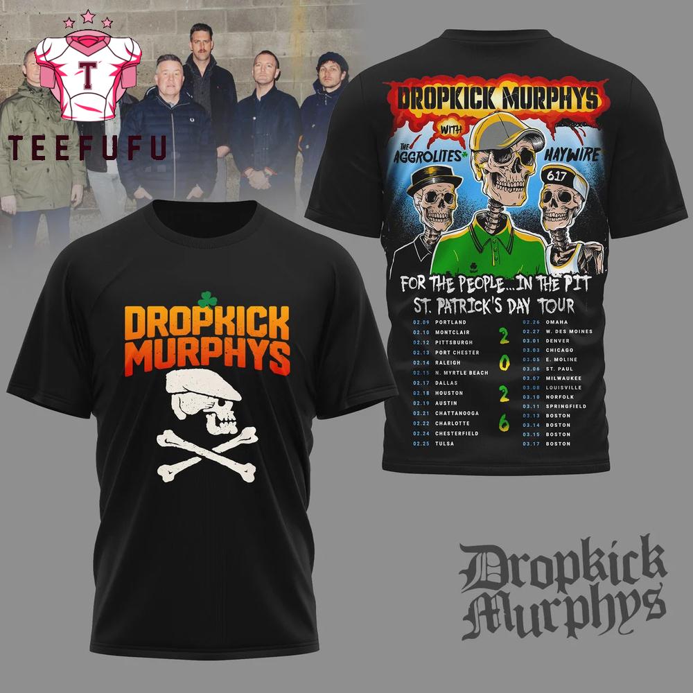 Dropkick Murphys 2026 Tour Limited 3D Shirt