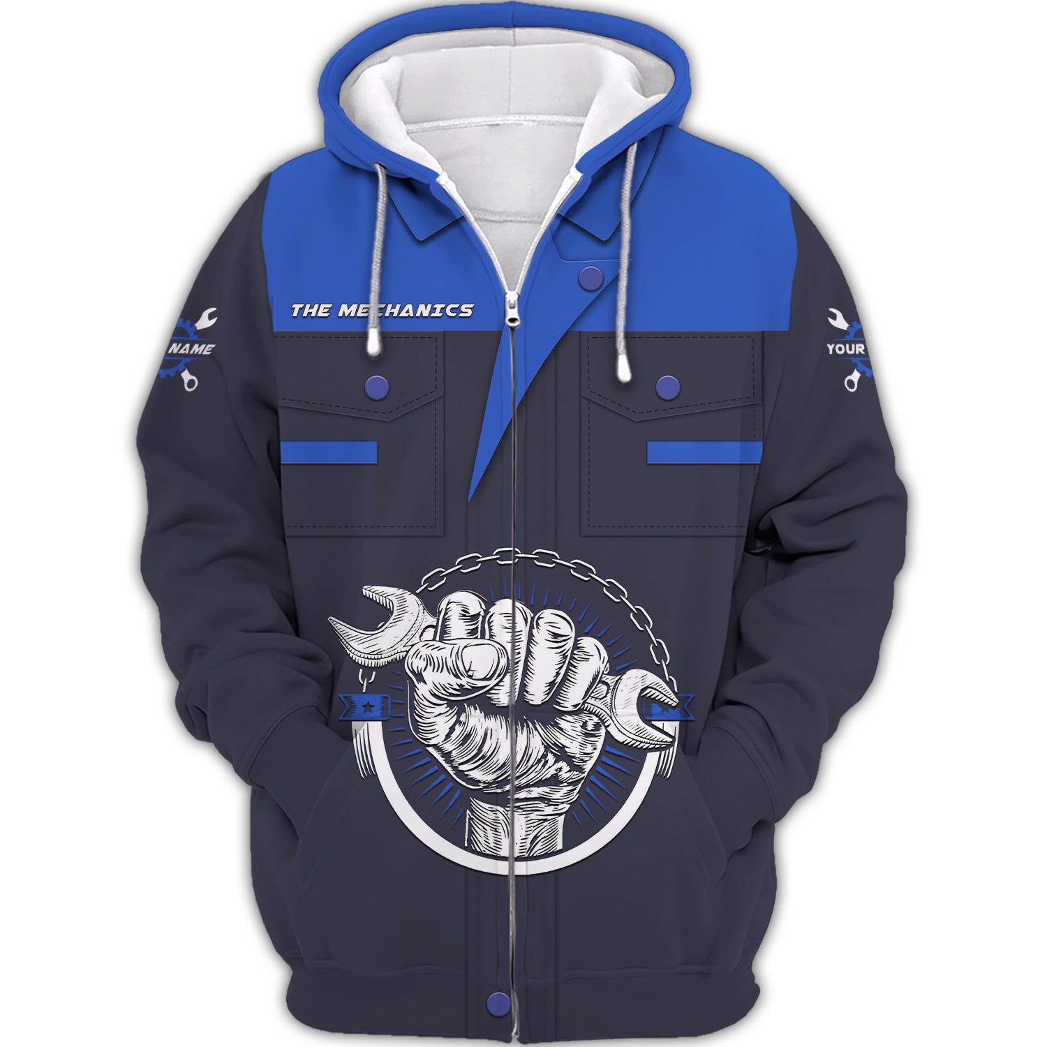 Custom Mechanic Uniform The Mechanics 3D Shirts Blue