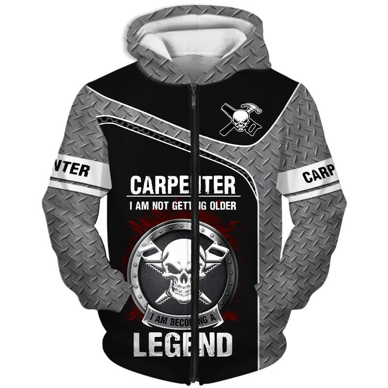 Personalized Name Premium Carpenter Unisex Shirts Becoming Legend