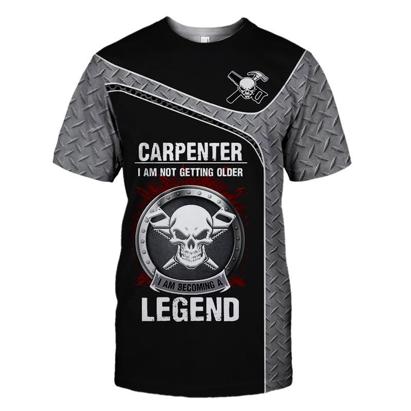 Personalized Name Premium Carpenter Unisex Shirts Becoming Legend