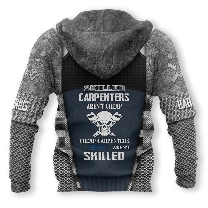 Personalized Name Carpenter Unisex Shirts Metal Skull