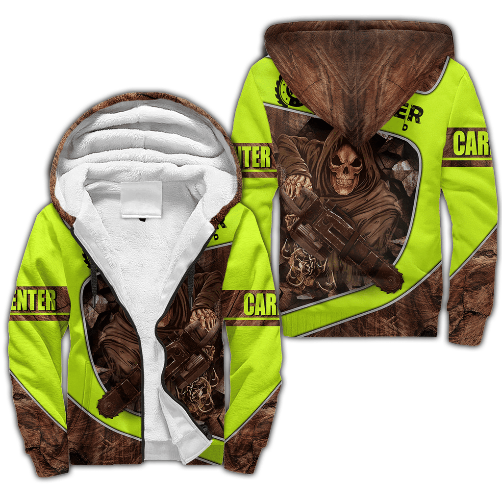 Personalized Name Carpenter Unisex Shirts Wood Pattern