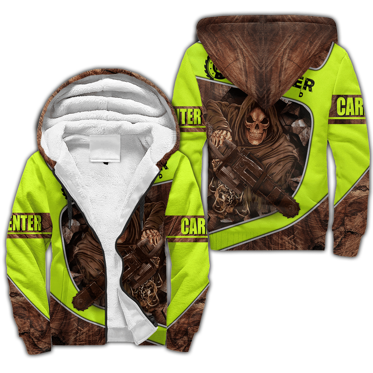 Personalized Name Carpenter Unisex Shirts Wood Pattern