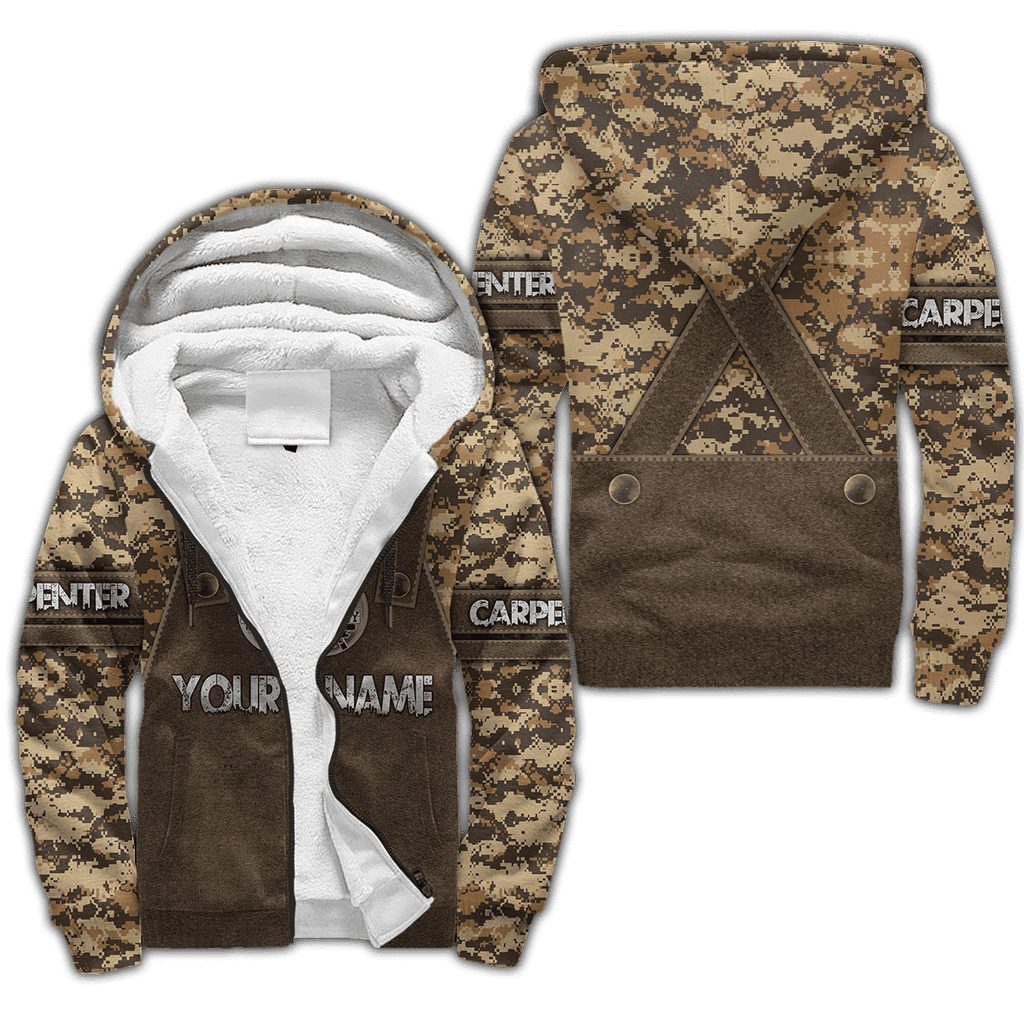 Personalized Name Carpenter Unisex Shirts Camo