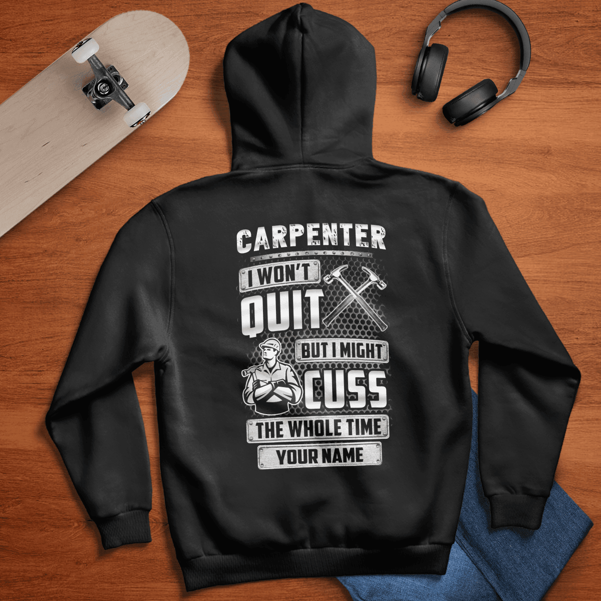 Customized Name Carpenter Printed Shirts PD