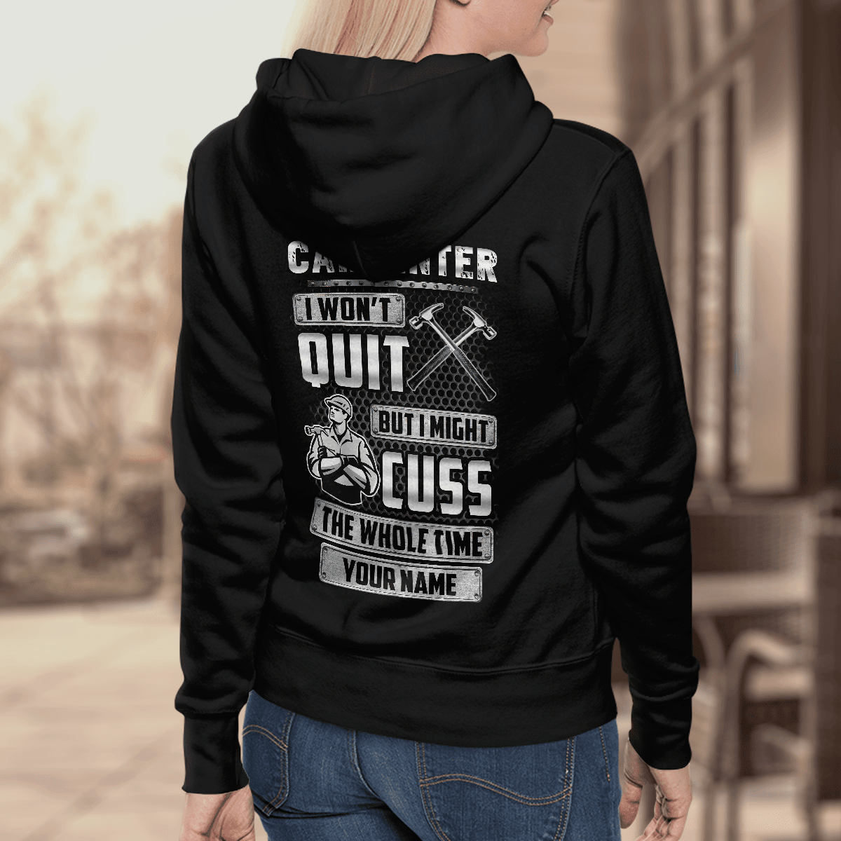 Customized Name Carpenter Printed Shirts PD