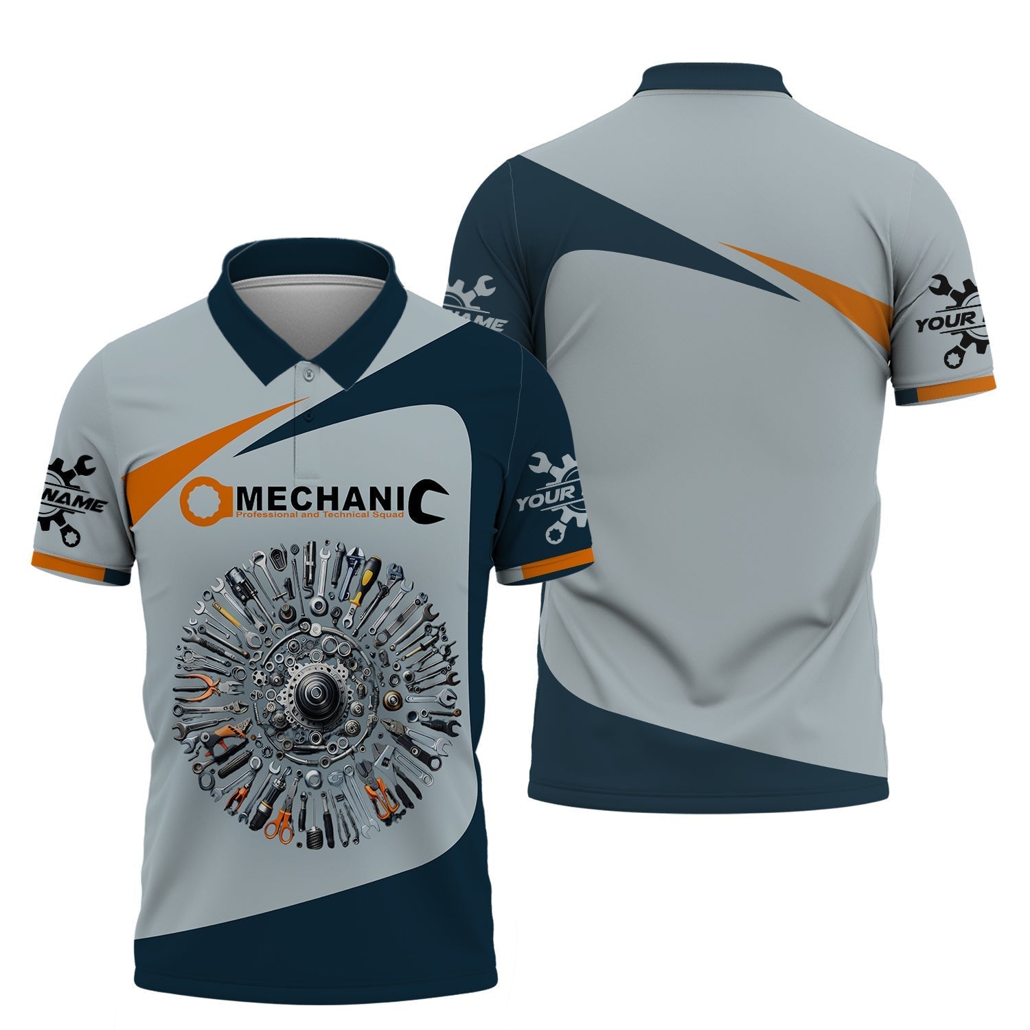 Unisex Shirt, Custom Name Mechanic Shirt, Mechanic Uniforms, Workwear Shirt, Shirt for Workers