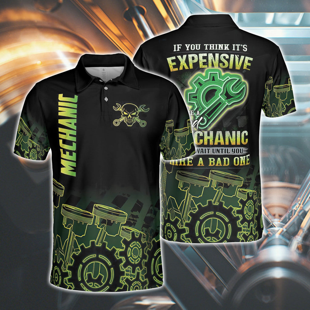 Mechanic Neon Polo Shirt For Men
