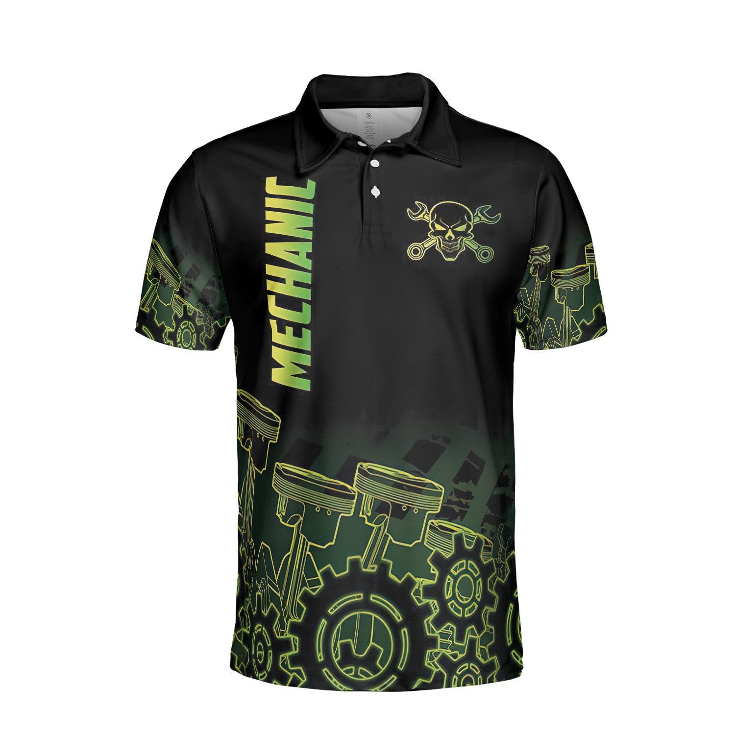 Mechanic Neon Polo Shirt For Men