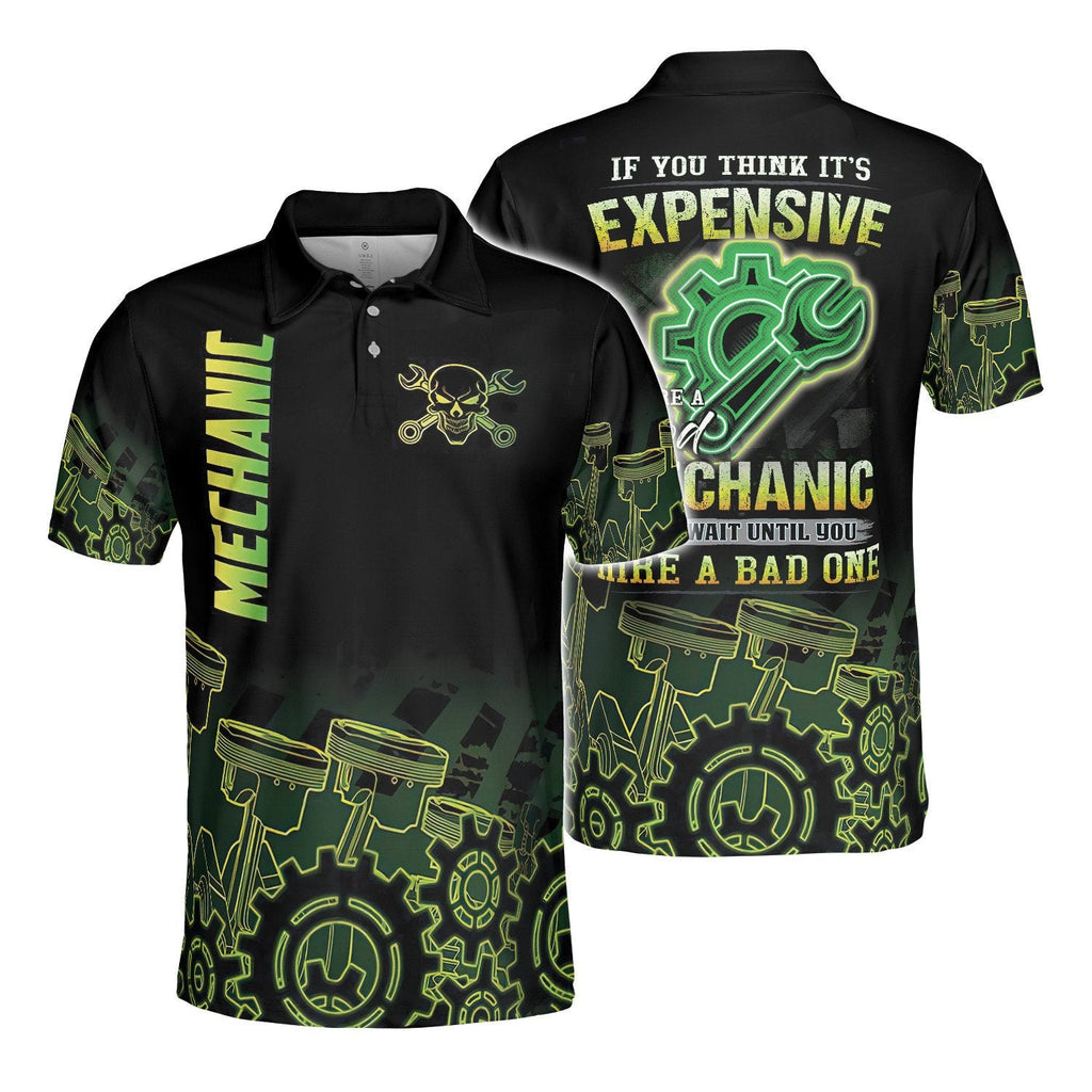 Mechanic Neon Polo Shirt For Men