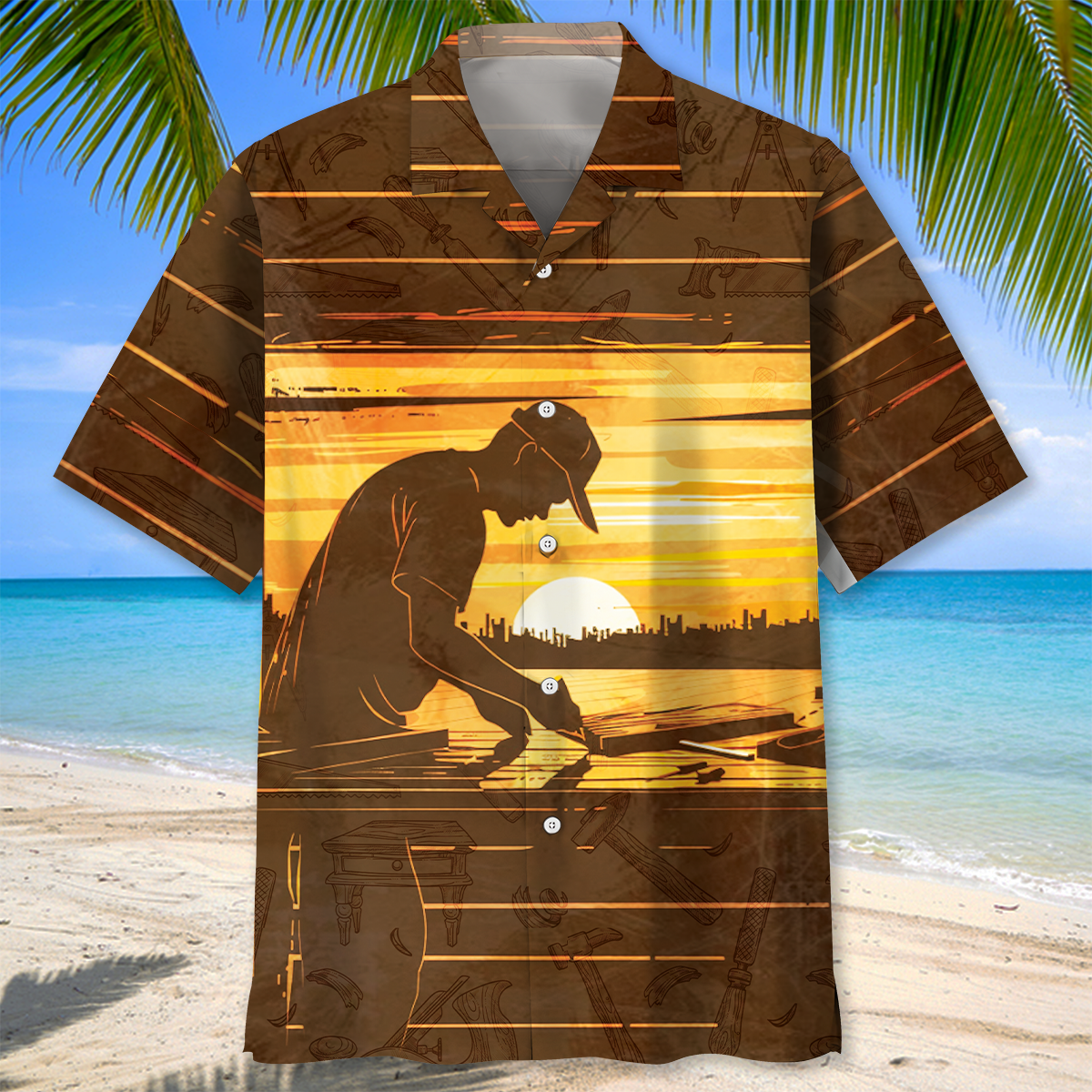 Retired Carpenter Hawaiian Shirt