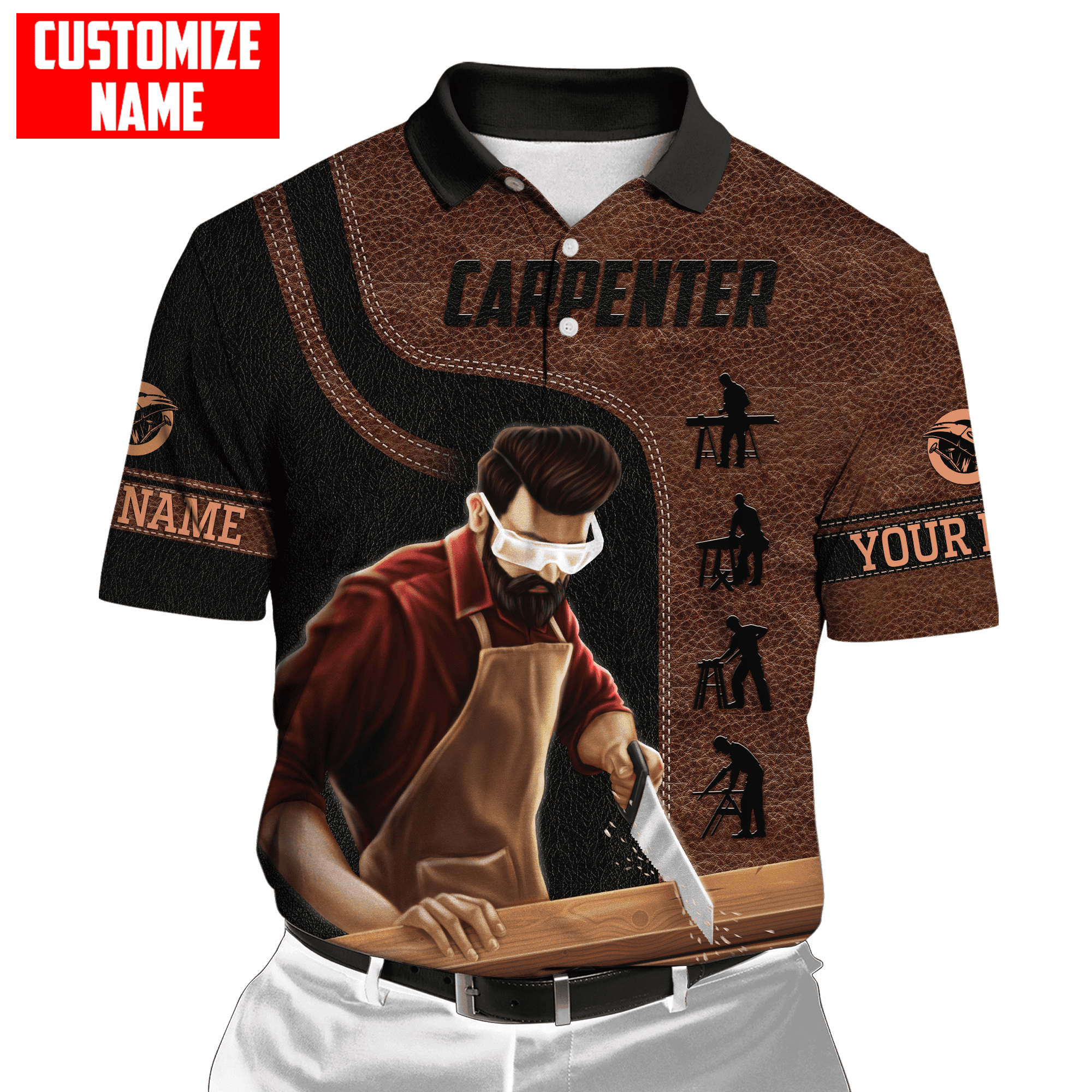 Customized Name Carpenter Shirts MHND