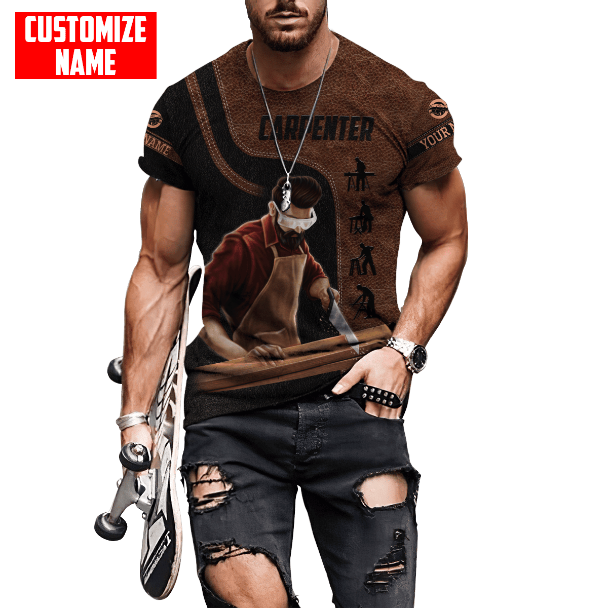 Customized Name Carpenter Shirts MHND