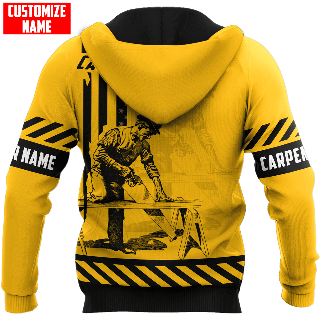 Personalized Name Carpenter Unisex Shirts Yellow Ver