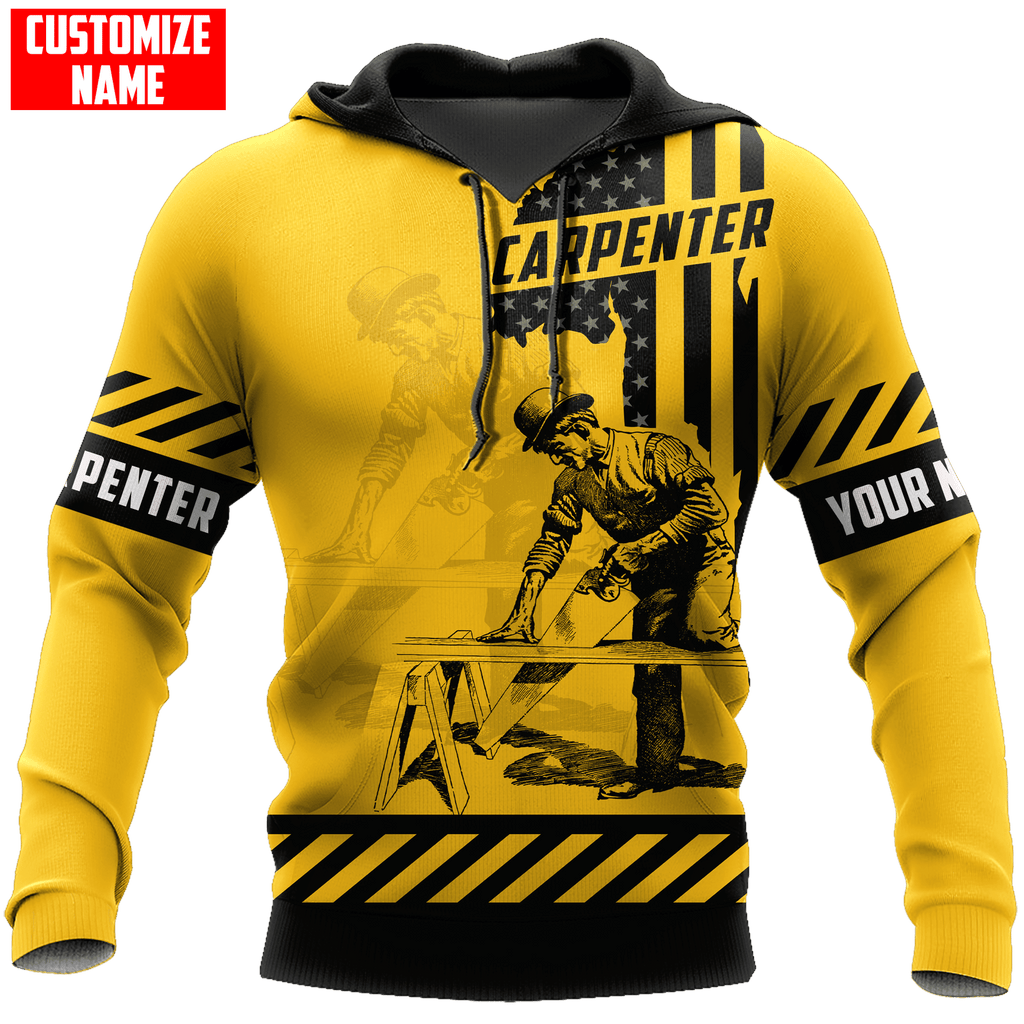 Personalized Name Carpenter Unisex Shirts Yellow Ver