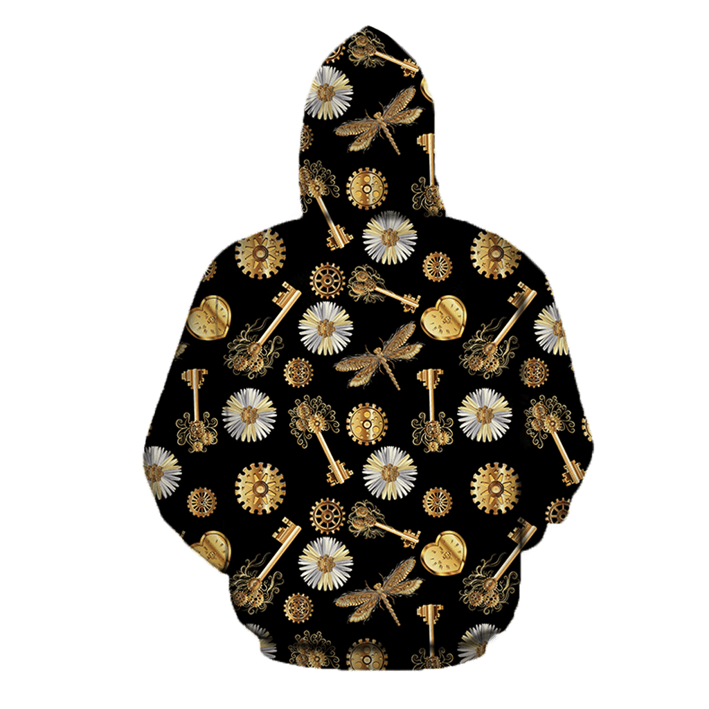 Mechanic Steampunk All Over Printed Hoodie For Men and Women TN