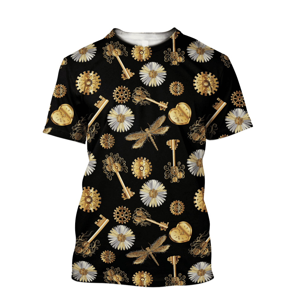 Mechanic Steampunk All Over Printed Hoodie For Men and Women TN