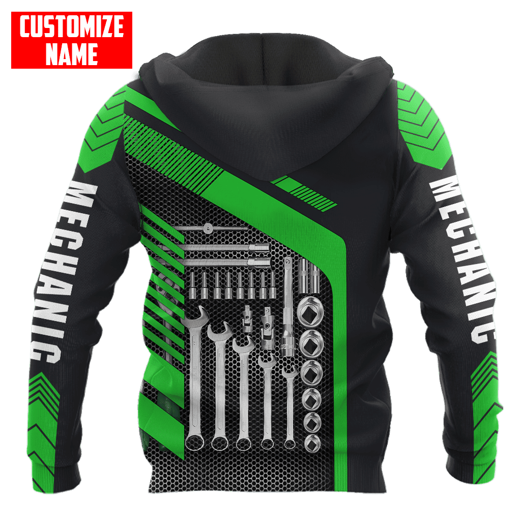 Personalized All Over Printed Mechanic Hoodie For Men and Women TN VP