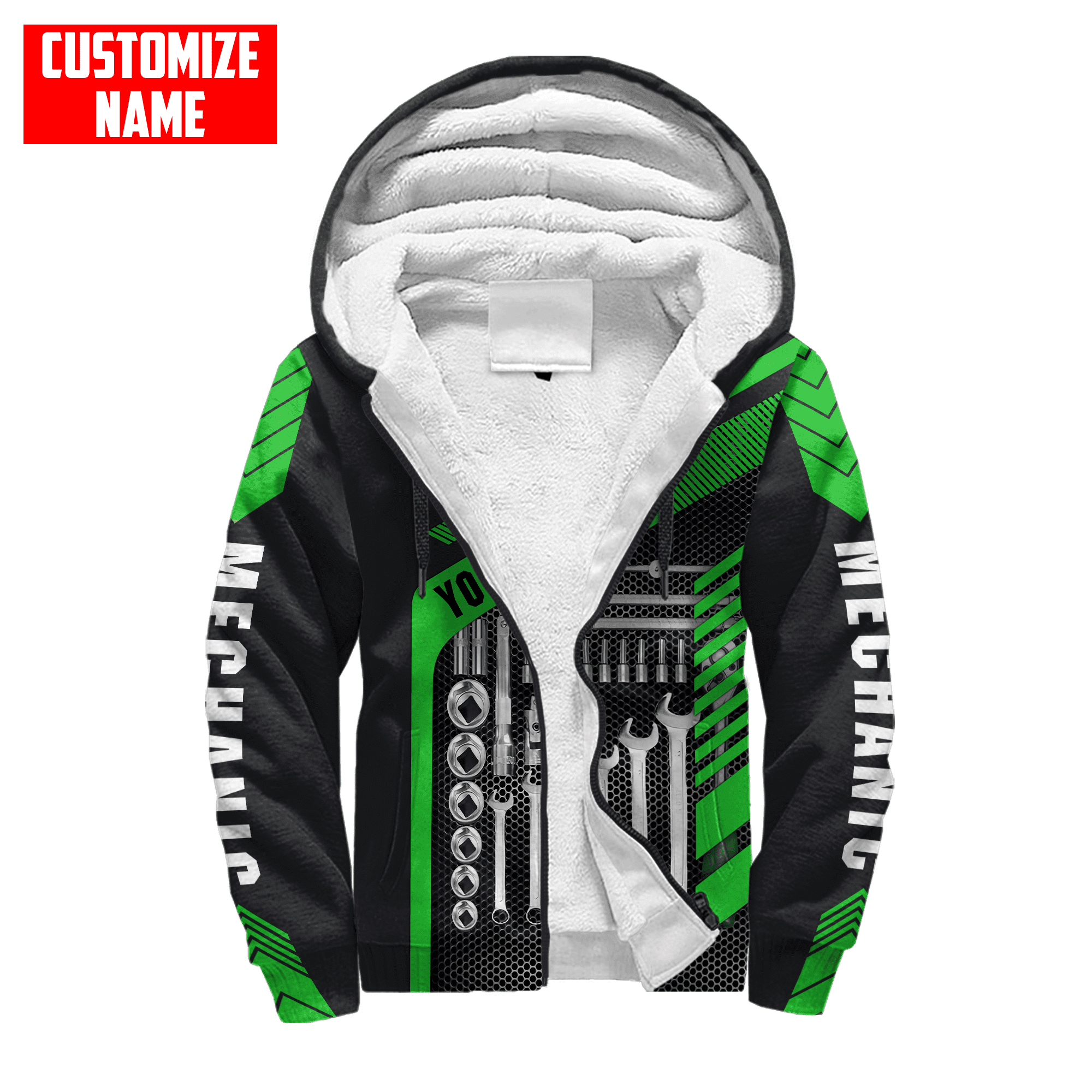 Personalized All Over Printed Mechanic Hoodie For Men and Women TN VP