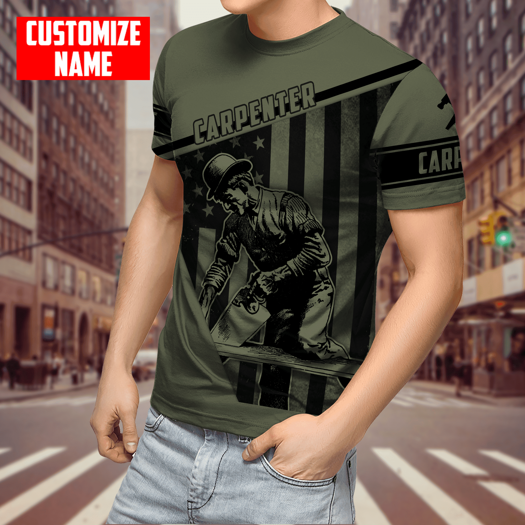 Customized Name Carpenter Can Fix What Stupid Does Shirts