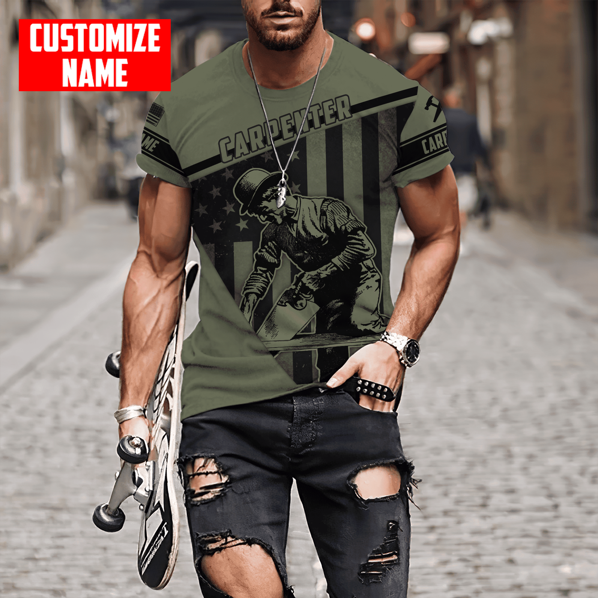 Customized Name Carpenter Can Fix What Stupid Does Shirts