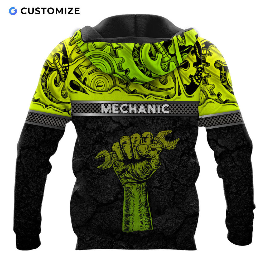 Mechanic Steampunk Art Personalized Name No