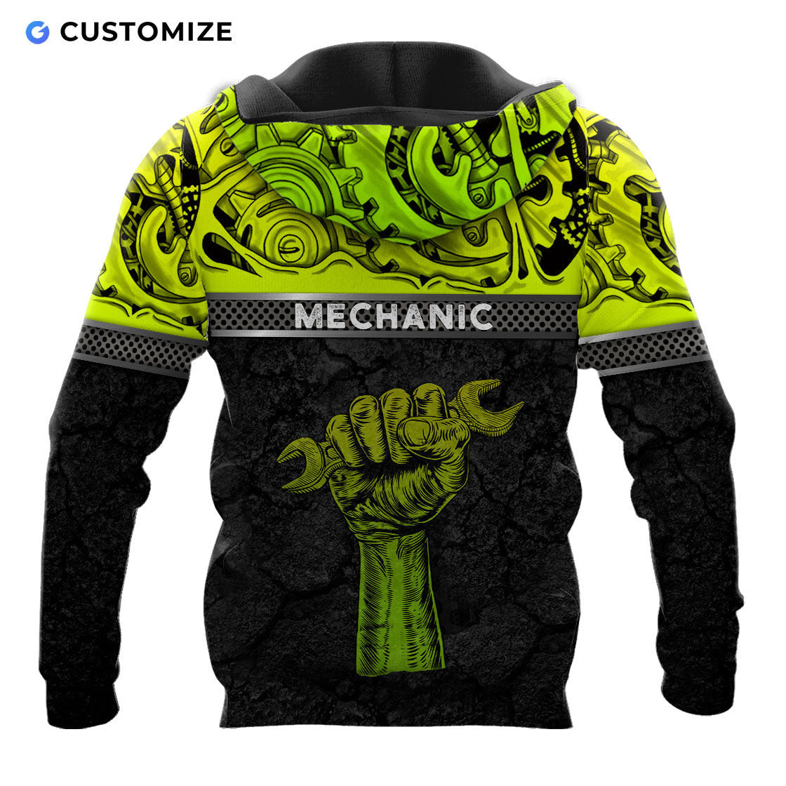 Mechanic Steampunk Art Personalized Name No