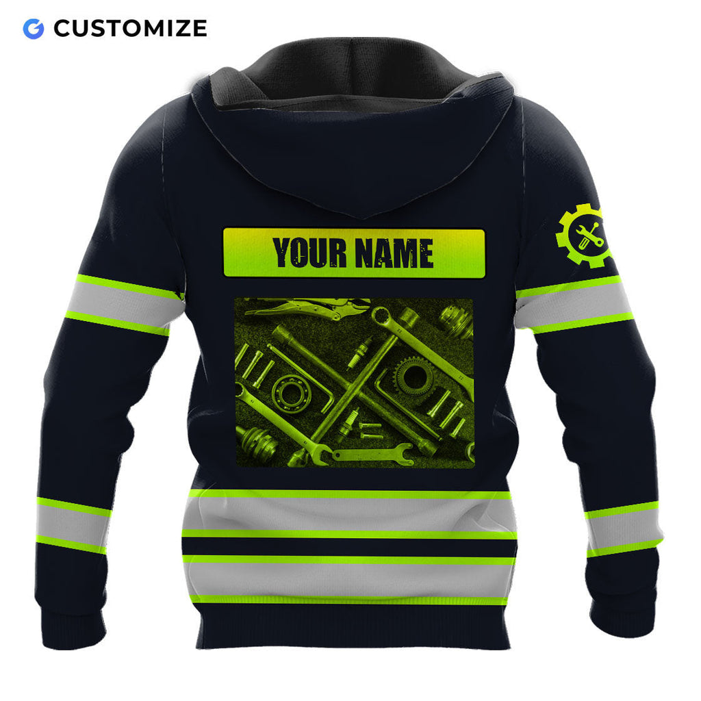 Mechanic Is My Job Personalized Name N Flag 3D Over Printed Shirts No