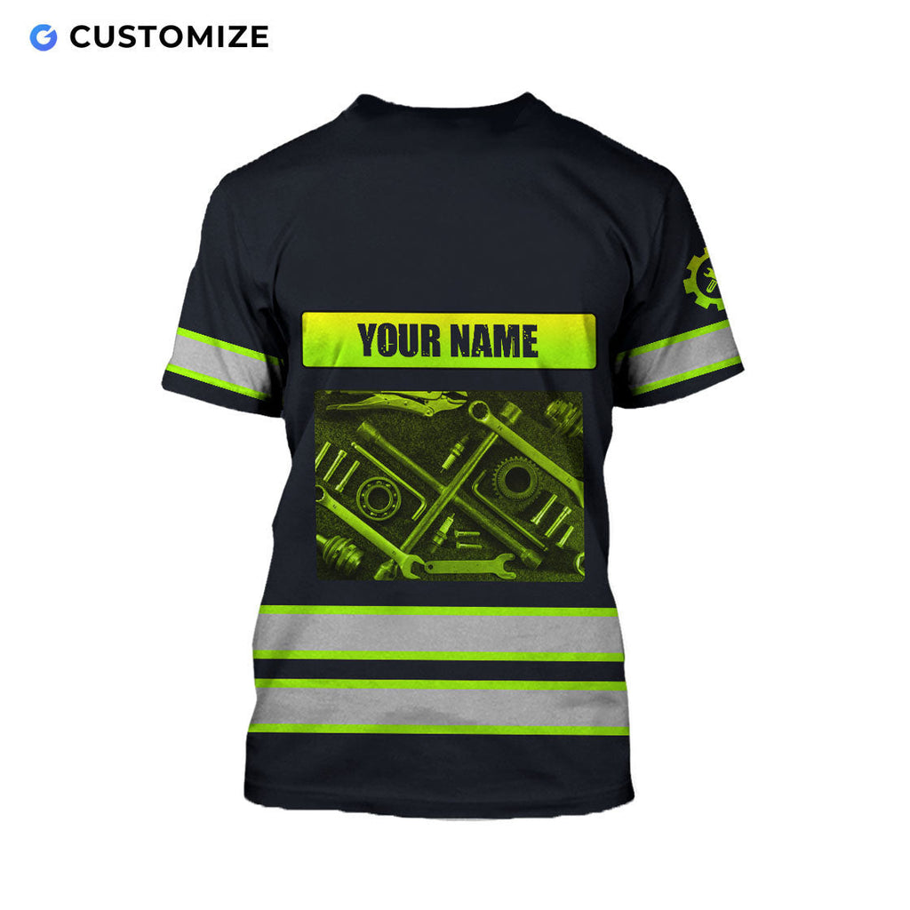 Mechanic Is My Job Personalized Name N Flag 3D Over Printed Shirts No