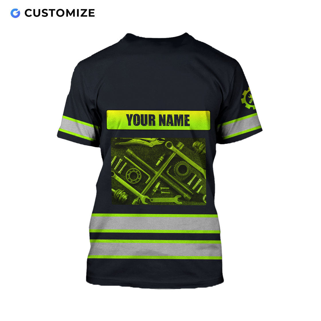 Mechanic Is My Job Personalized Name N Flag 3D Over Printed Shirts No