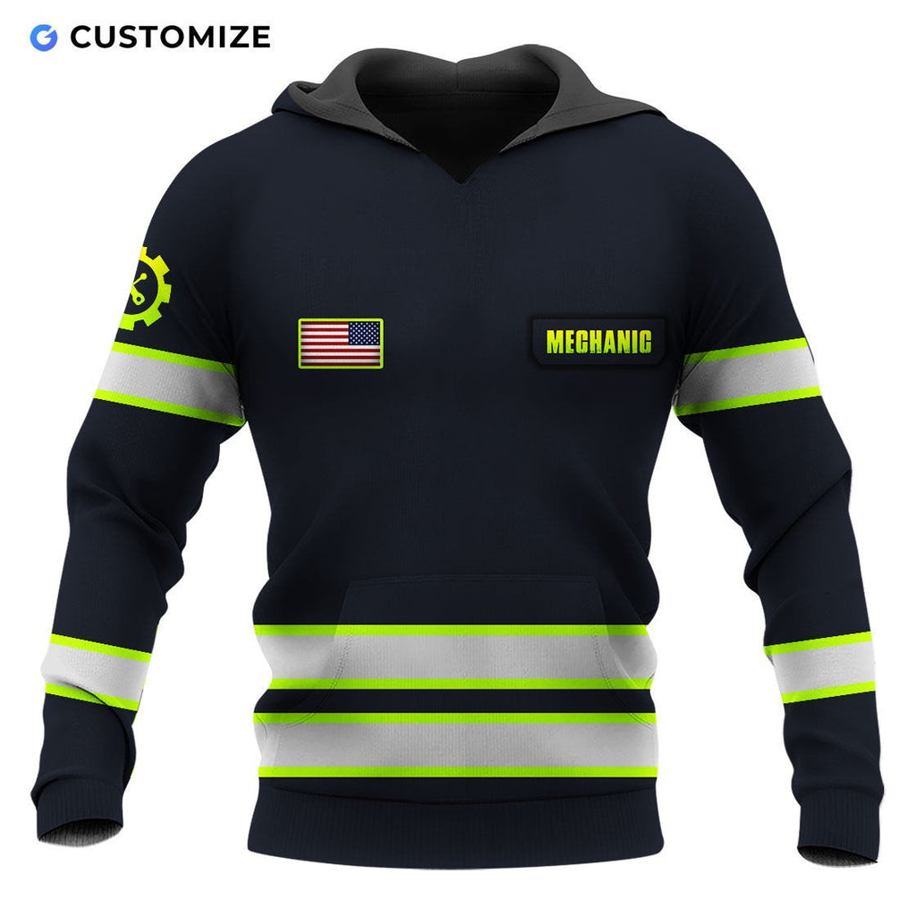Mechanic Is My Job Personalized Name N Flag 3D Over Printed Shirts No