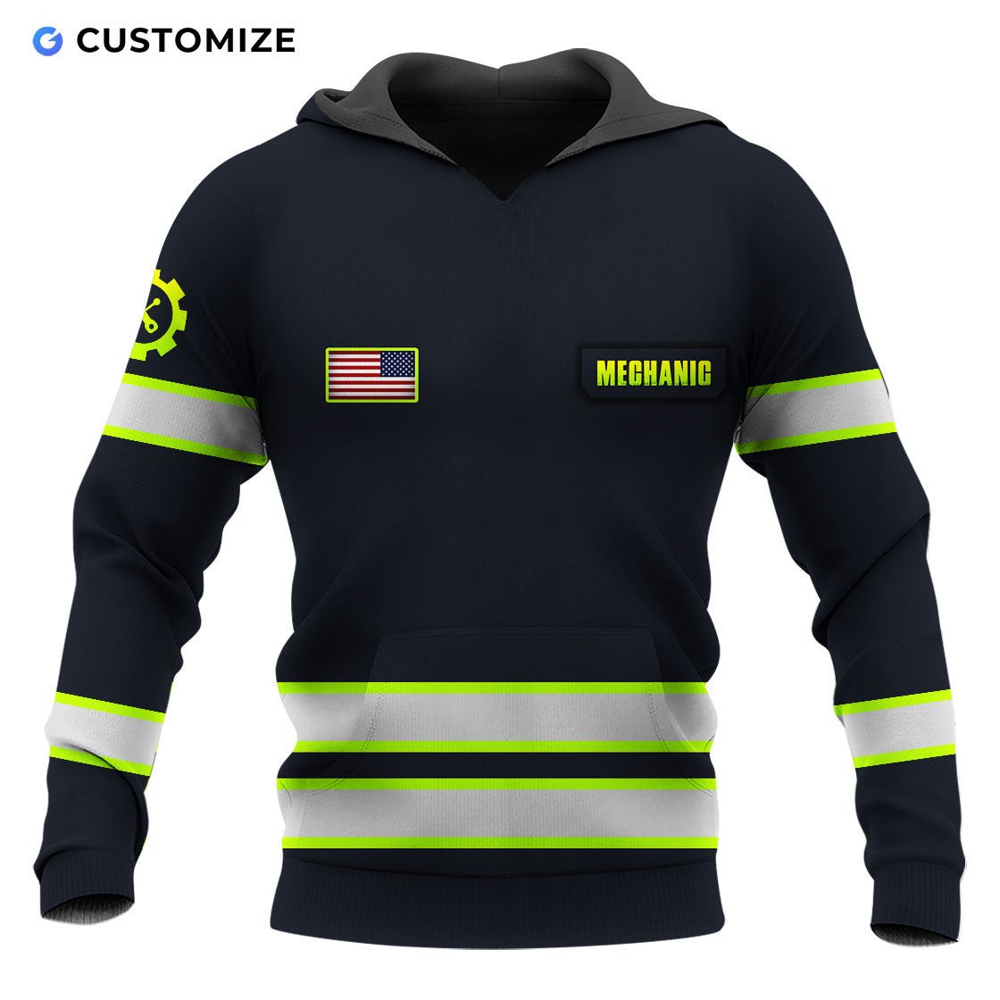 Mechanic Is My Job Personalized Name N Flag 3D Over Printed Shirts No
