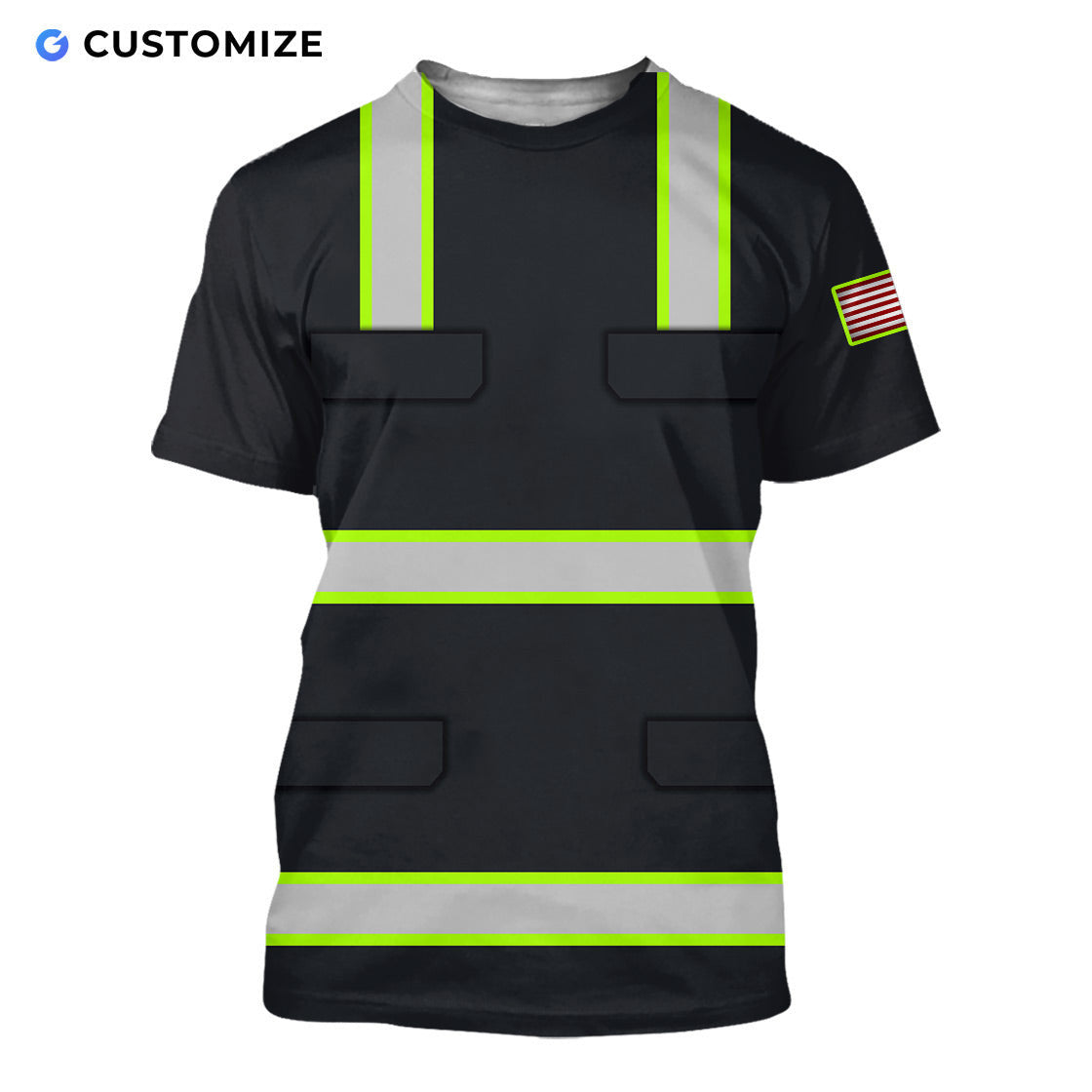 Mechanic Is Superman Personalized Name Flag 3D Over Printed Shirts No