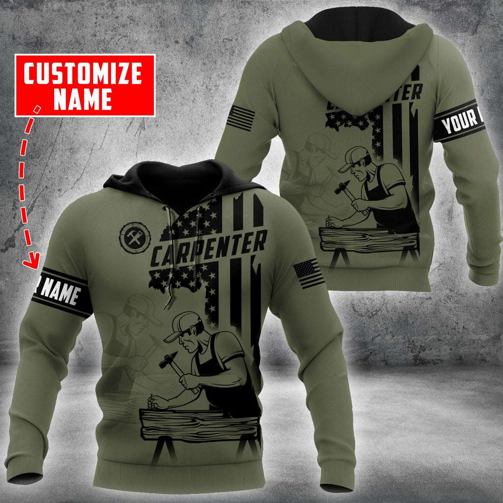 Personalized Name Carpenter Unisex Shirts American Carpenter Ver