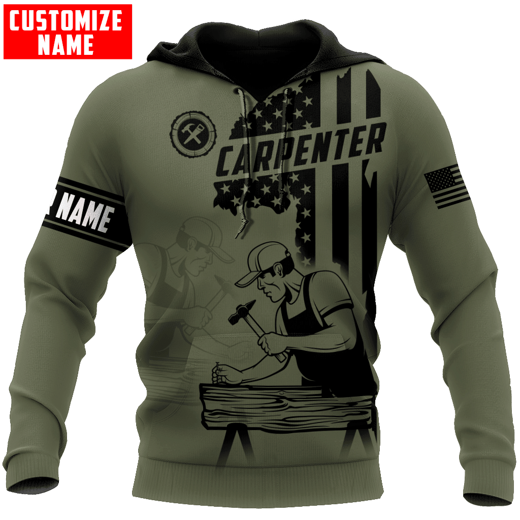 Personalized Name Carpenter Unisex Shirts American Carpenter Ver